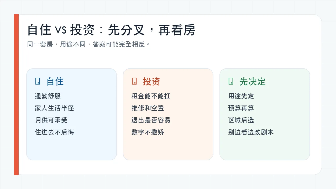 纽约买房自住与投资决策分叉图