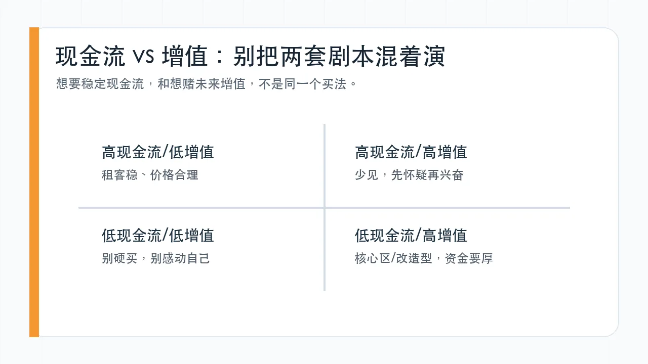 纽约商业地产现金流和增值矩阵