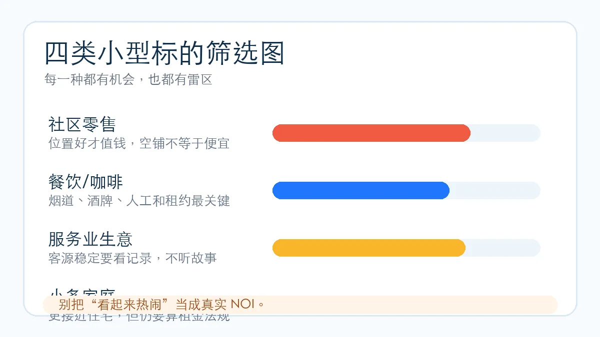 纽约小型商业地产类型筛选图