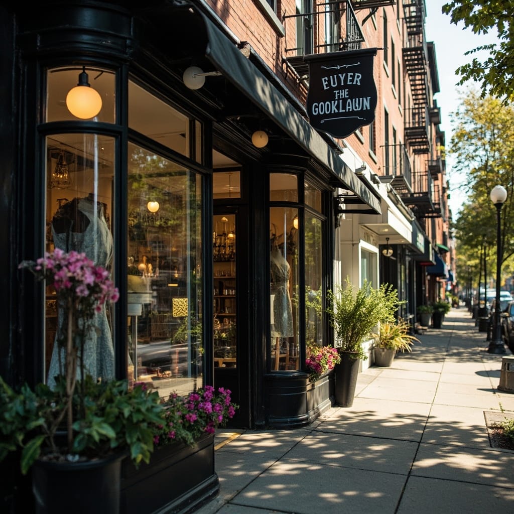 皇后区小店街景