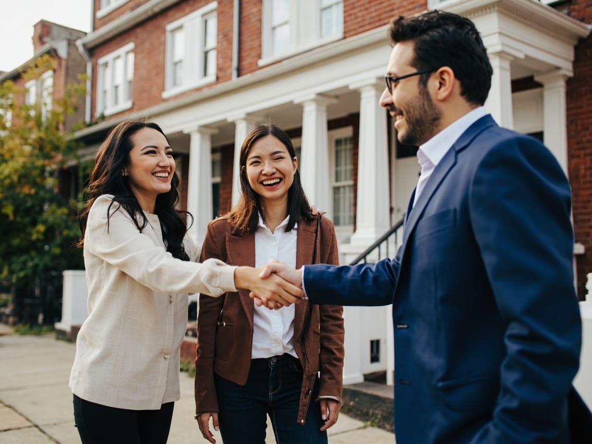 纽约买房成交握手