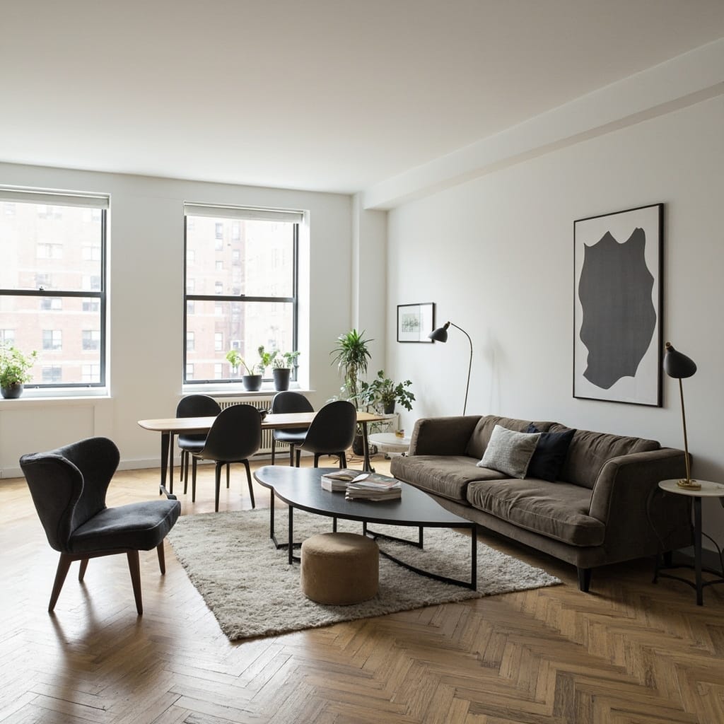 Professionally staged apartment