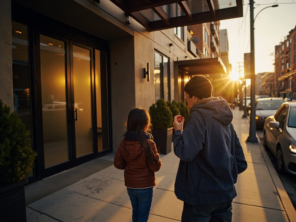 华人家庭看房