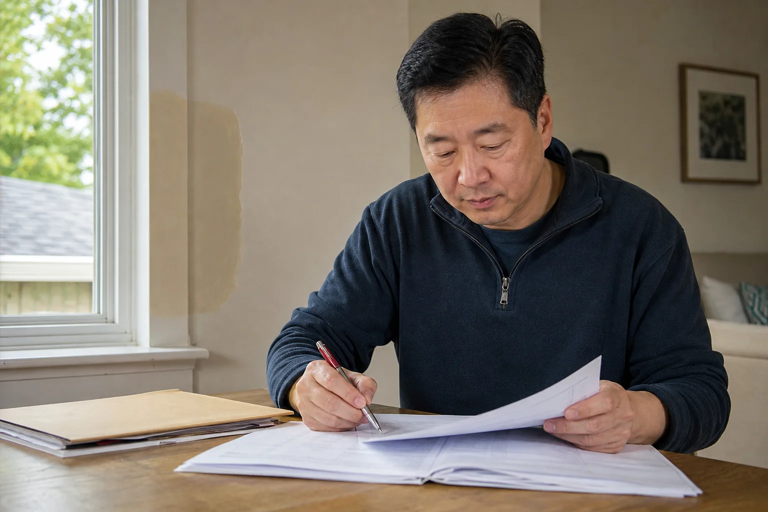 纽约屋主发现窗边修复过的水迹后，在卖房披露资料上补充更新