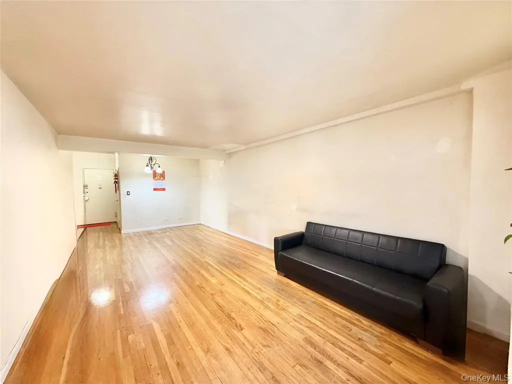 Living room with hardwood flooring