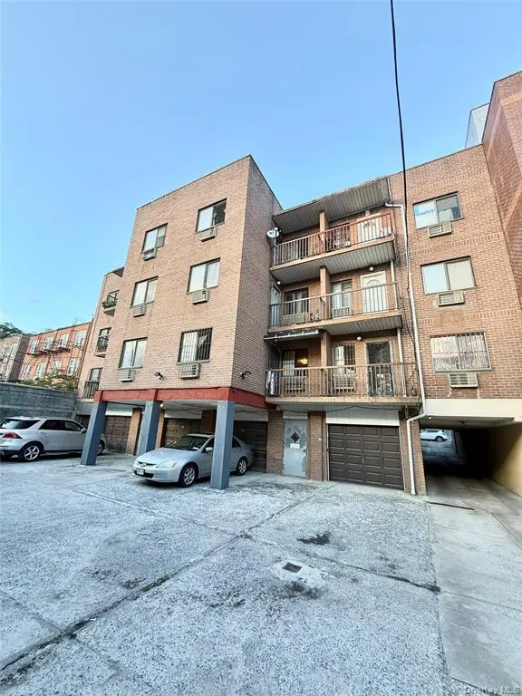 Rear exterior and garage entrances
