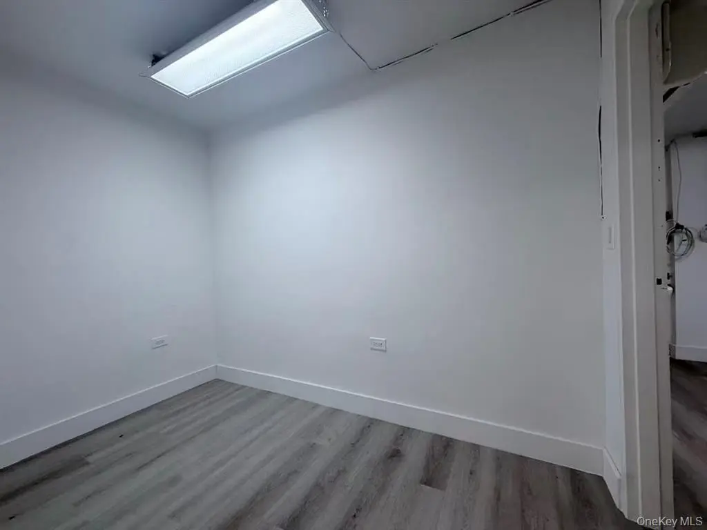 Office room with ceiling light