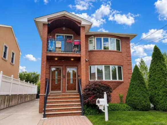 Brick home front exterior and driveway