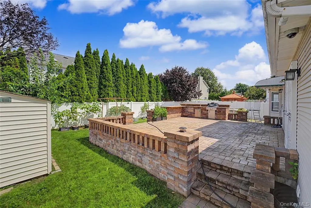 Patio and outdoor barbecue
