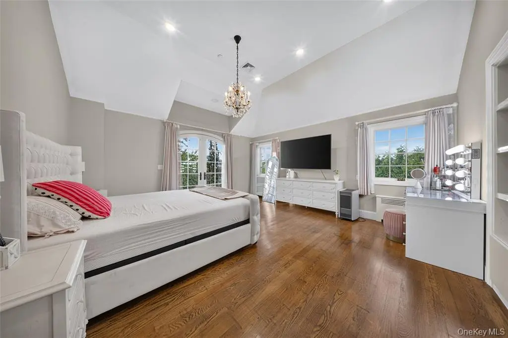 Bedroom with bed and seating area