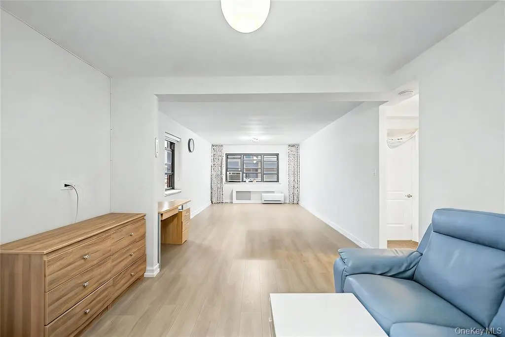 Open living and dining area