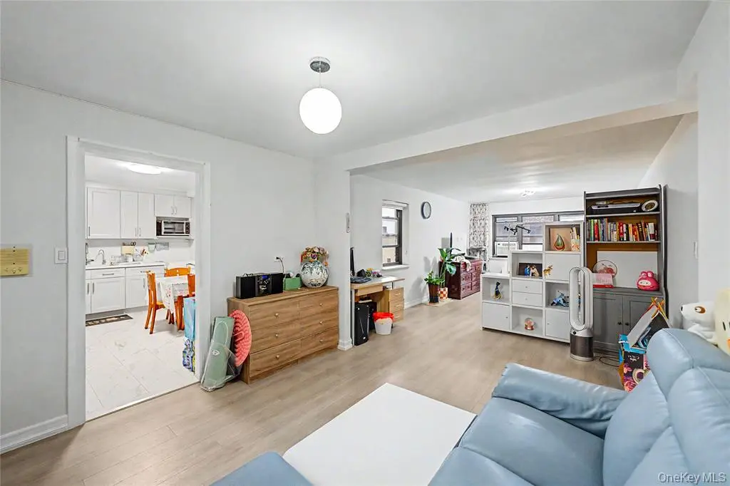 Living area beside the kitchen