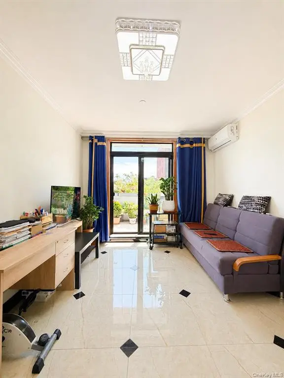 Bright living room and terrace doors