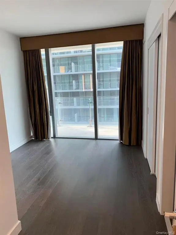 Bright bedroom with balcony door