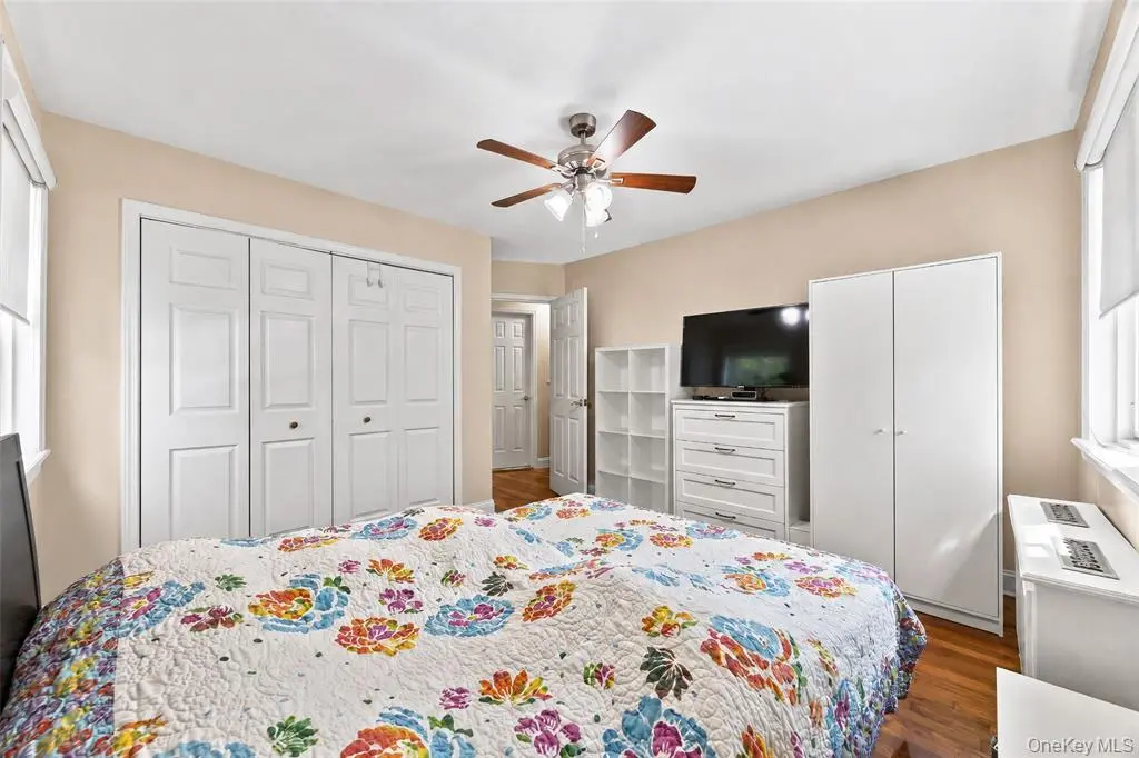 Primary bedroom with double closet