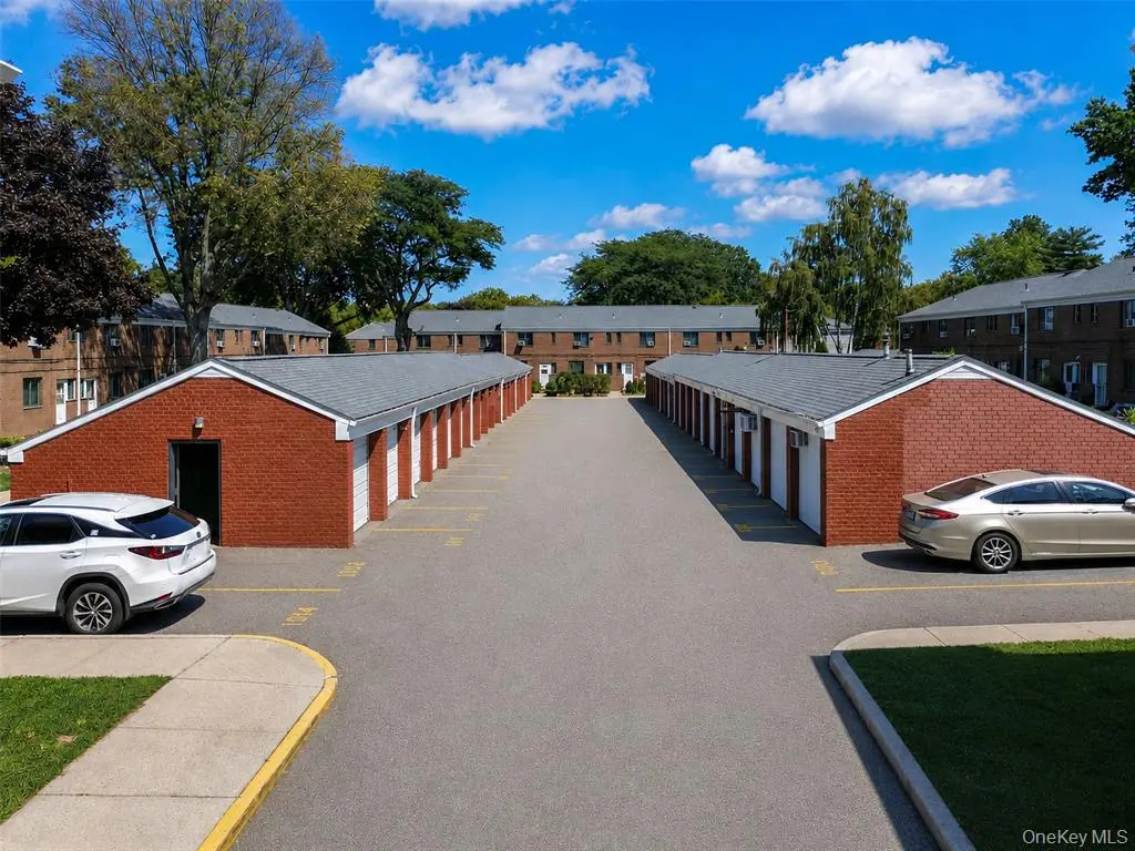 Garage row and community driveway