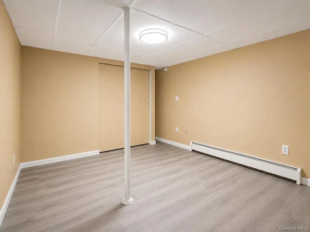 Finished basement room