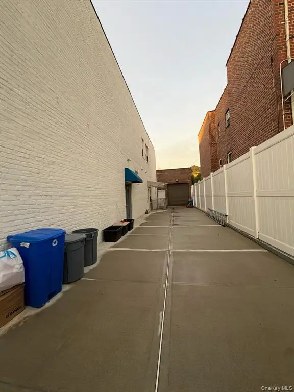 Commercial property driveway and parking area