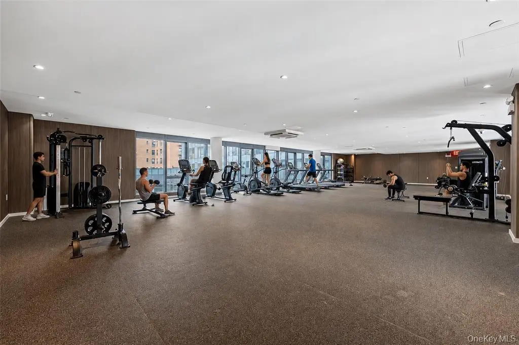Fitness center with cardio and strength equipment